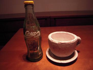 栃木　那須高原　ペンショントント　コーヒーカップ型鉢